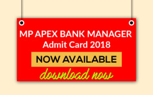 Mp Apex Bank Manager Admit Card Archives Studywithgyanprakash